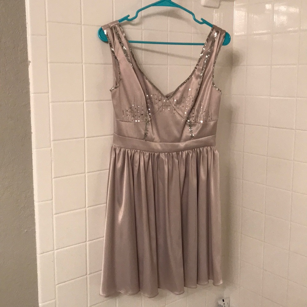 Wedding/prom silver dress